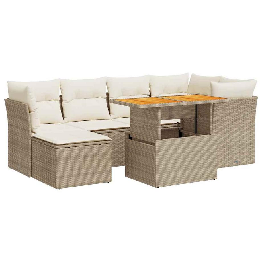 set di divani da giardino Polirattan