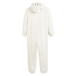 La Redoute Collections  Teddyfleece-Overall mit Kapuze und Teddy-Motiv 
