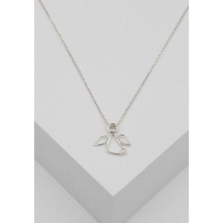 MUAU Schmuck  Pendentif ange en or blanc 750 diamant 0,0075ct. 13x15mm 