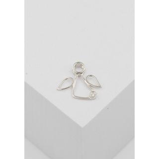 MUAU Schmuck  Pendentif ange en or blanc 750 diamant 0,0075ct. 13x15mm 