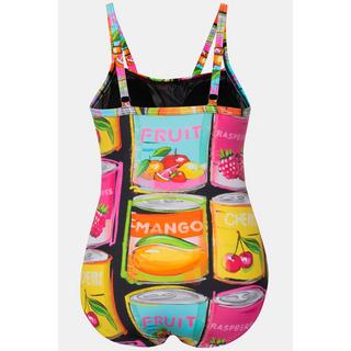 Ulla Popken  Costume da bagno con frutta in scatola, coppe morbide e materiale riciclato 