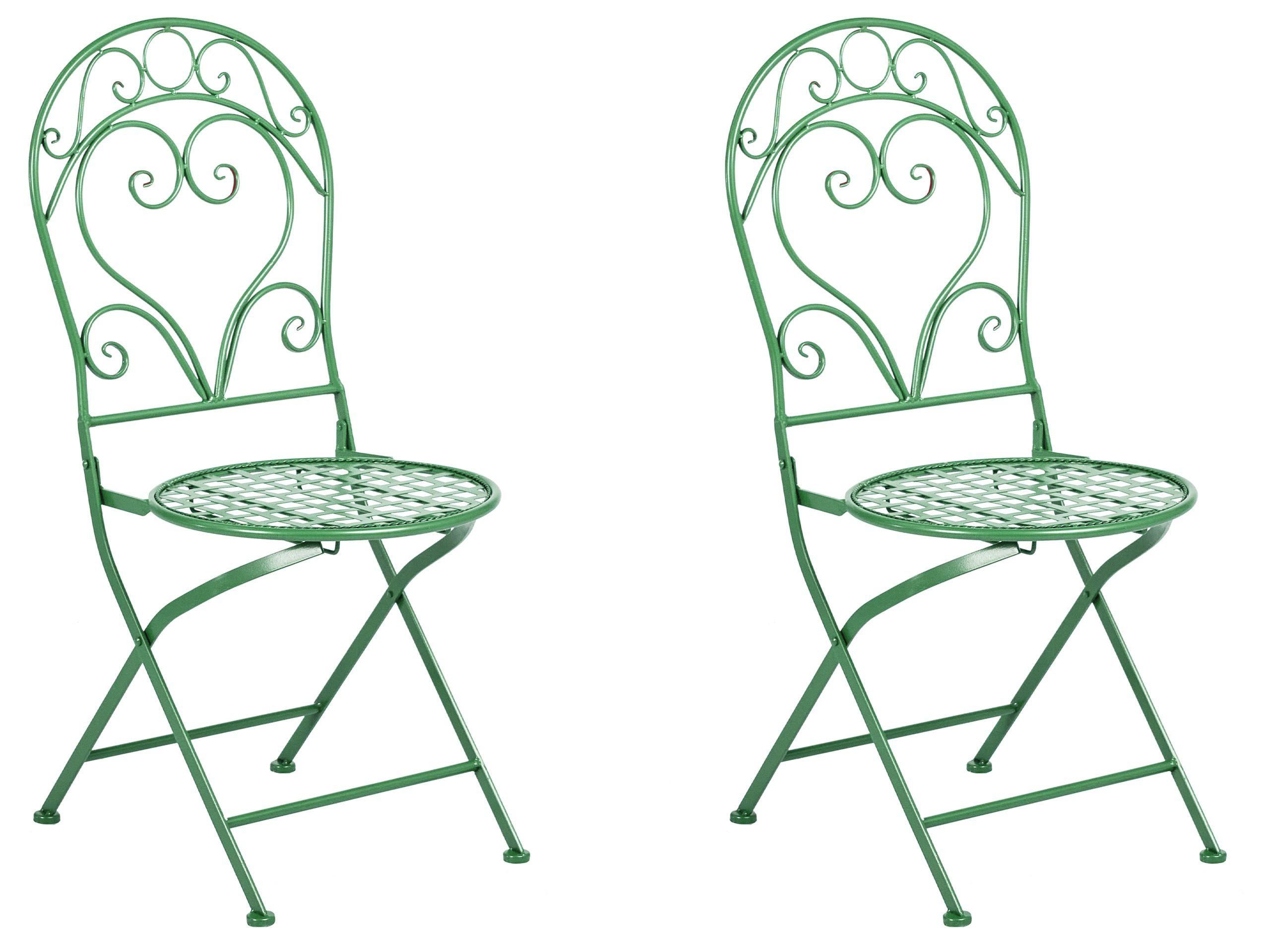 Beliani Ensemble pour bistro en Métal Rétro ALBINIA  