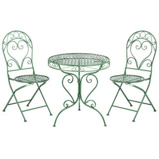 Beliani Ensemble pour bistro en Métal Rétro ALBINIA  