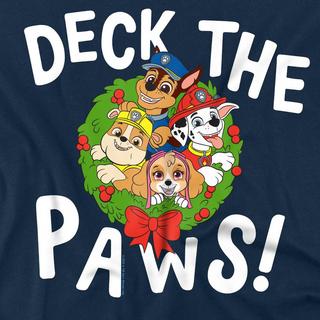 PAW PATROL T-shirt Deck The Paws Design Natalizio  
