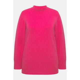 Ulla Popken  Pullover, Stehkragen, Langarm, Rippbündchen 