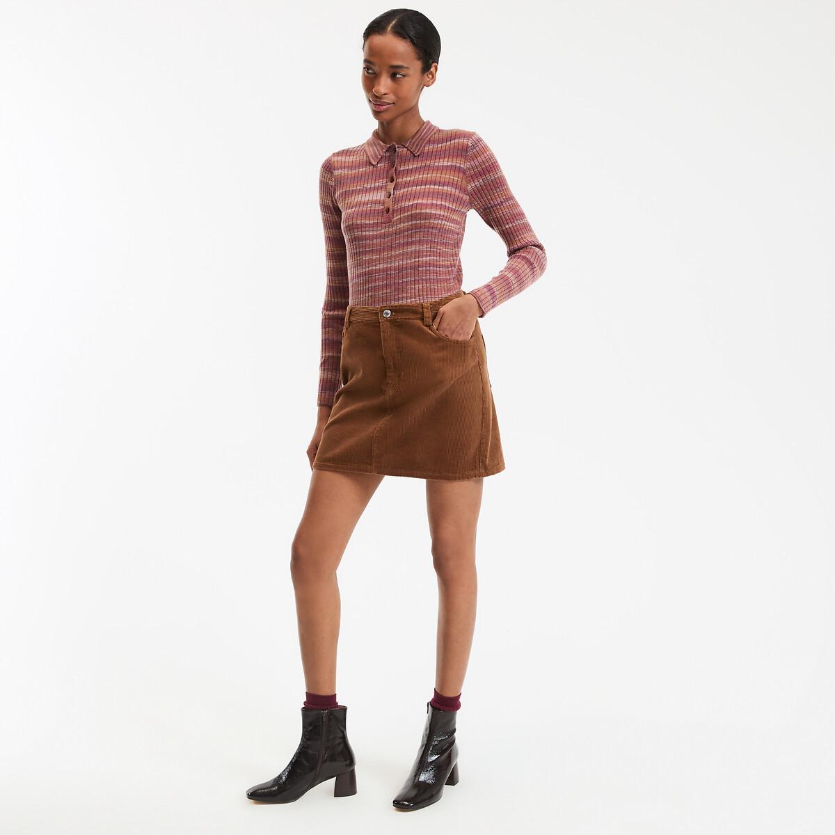 La Redoute Collections Gonna dritta in velluto a coste  