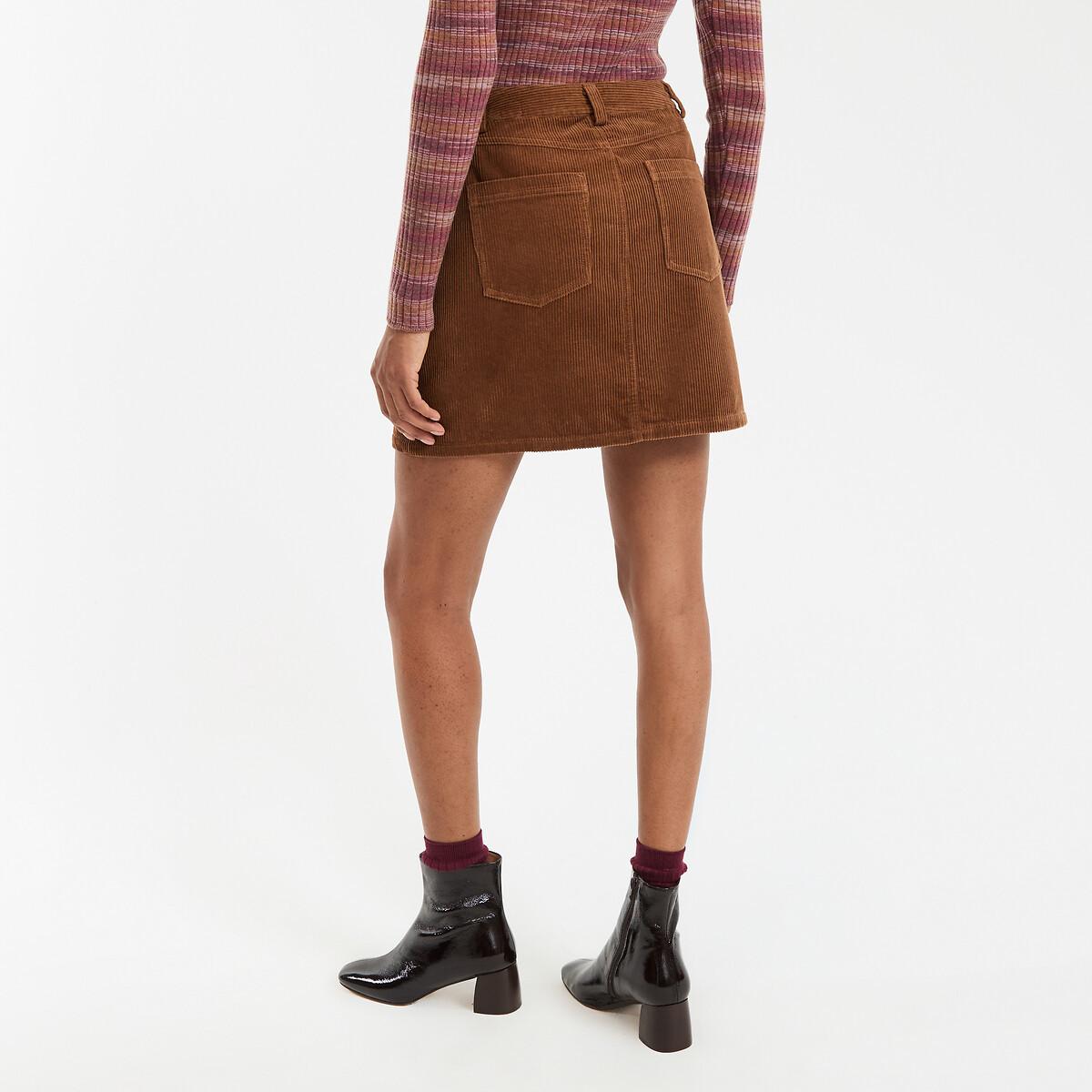 La Redoute Collections Gonna dritta in velluto a coste  