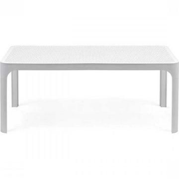 Tavolino da giardino Net bianco 100x60