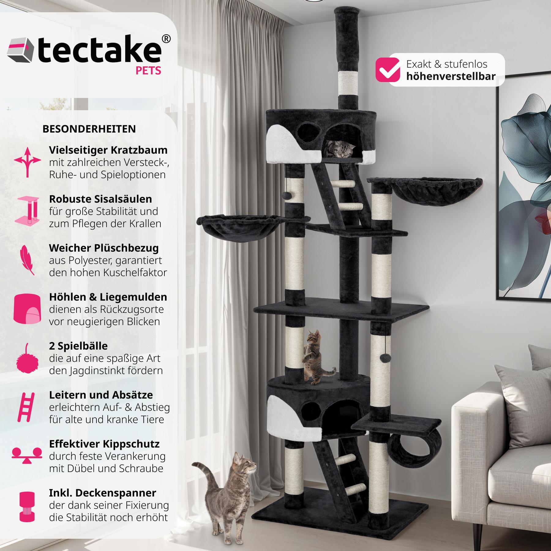 Tectake  Arbre à chat HANSI 260 cm 