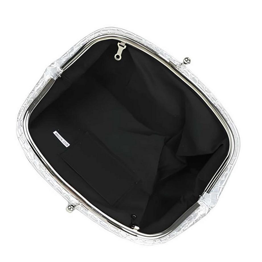 Gallantry  Borsa da sera da donna morbida, intrecciata, con chiusura a sfera e tracolla a catena 