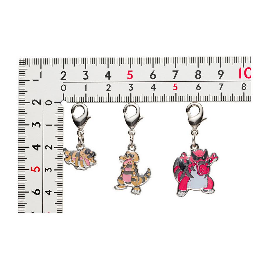 Pokémon Sandile Krokorok Krookodile Schlüsselanhänger 3er Set  