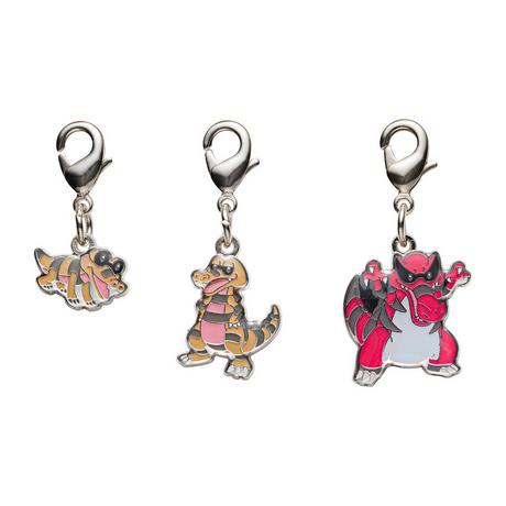 Pokémon Sandile Krokorok Krookodile Portachiavi Set da 3  