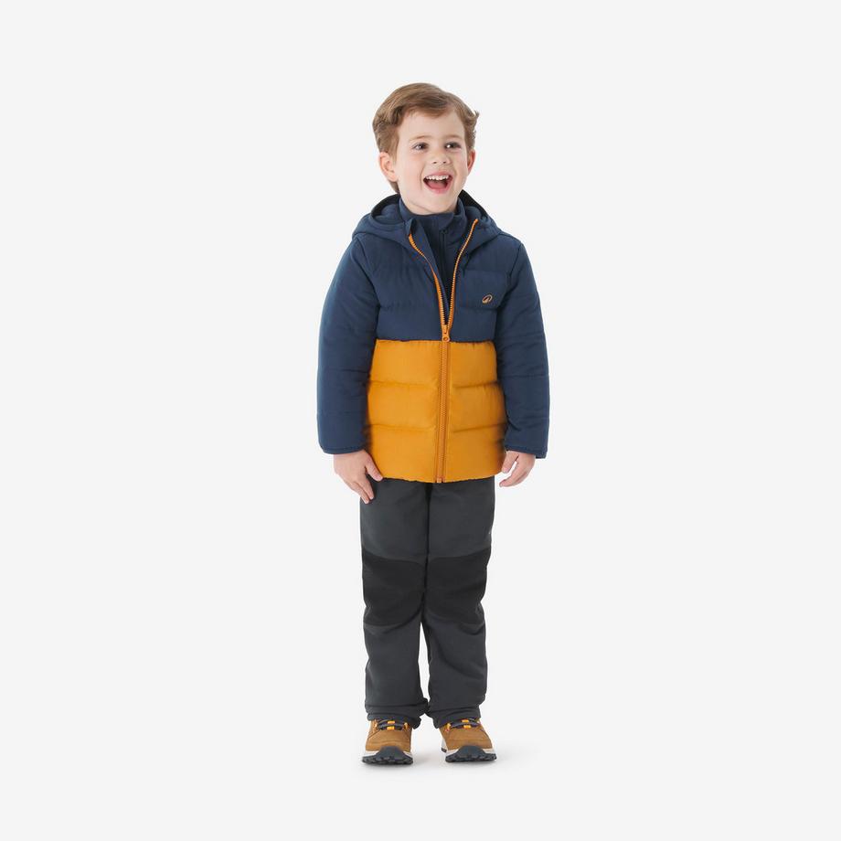 QUECHUA Wattierte Jacke Kinder warm Bergwandern  