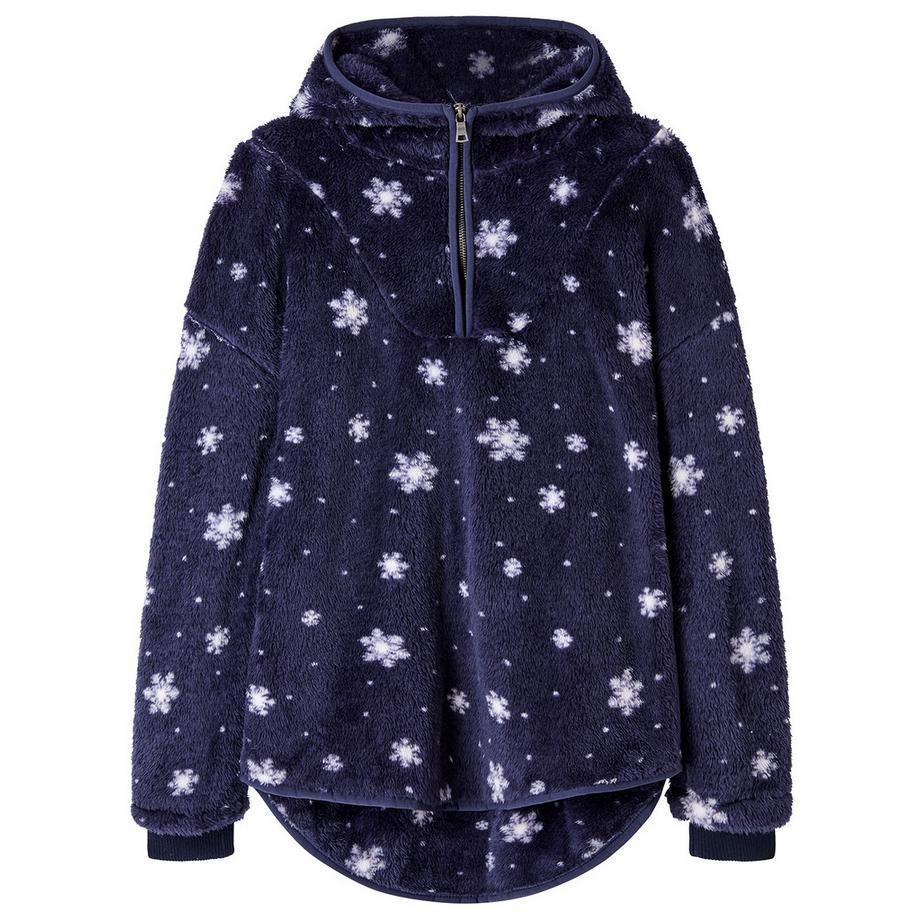 Joe Browns Saisonaler Fleece mit Schneeflocken und Kapuze  