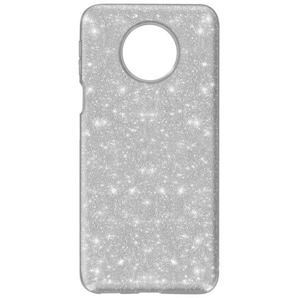 Avizar  Glitter Hülle Redmi Note 9T Silber 