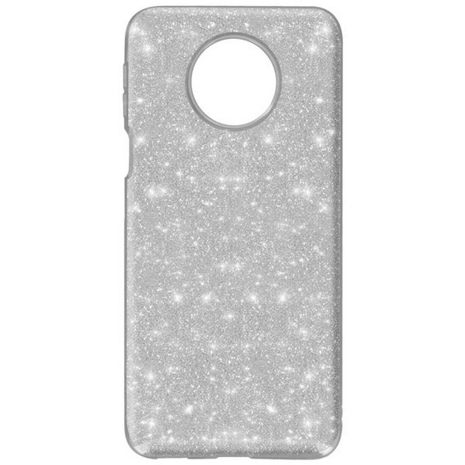 Cover Glitter Redmi Note 9T 5G Argento