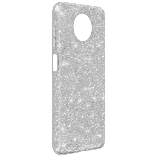 Avizar  Glitter Hülle Redmi Note 9T Silber 