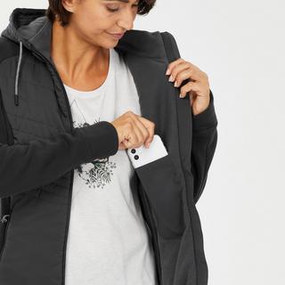 QUECHUA  Pullover donna ibrido trekking cotone 