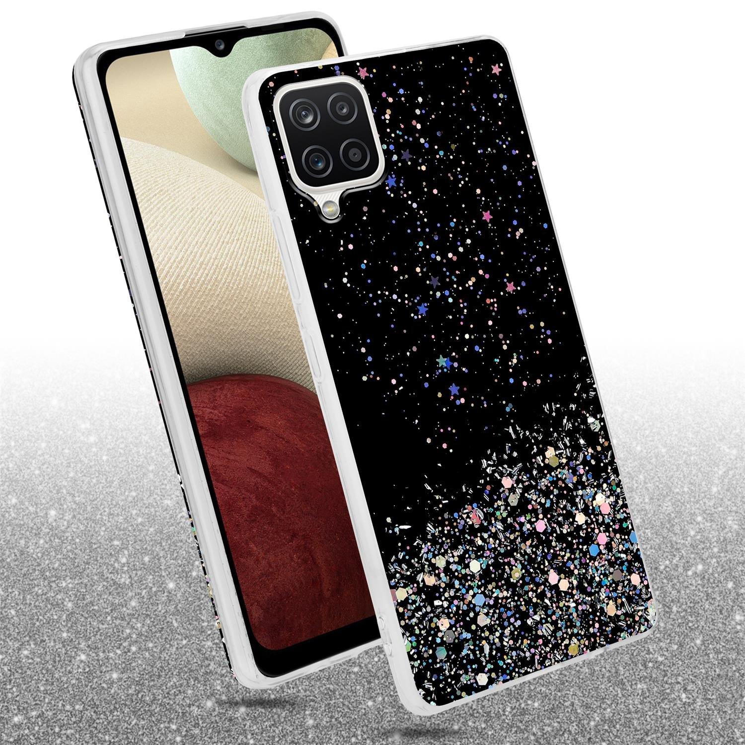 Cadorabo  Housse compatible avec Samsung Galaxy A12 / M12 - Coque de protection en silicone TPU flexible avec paillettes scintillantes 