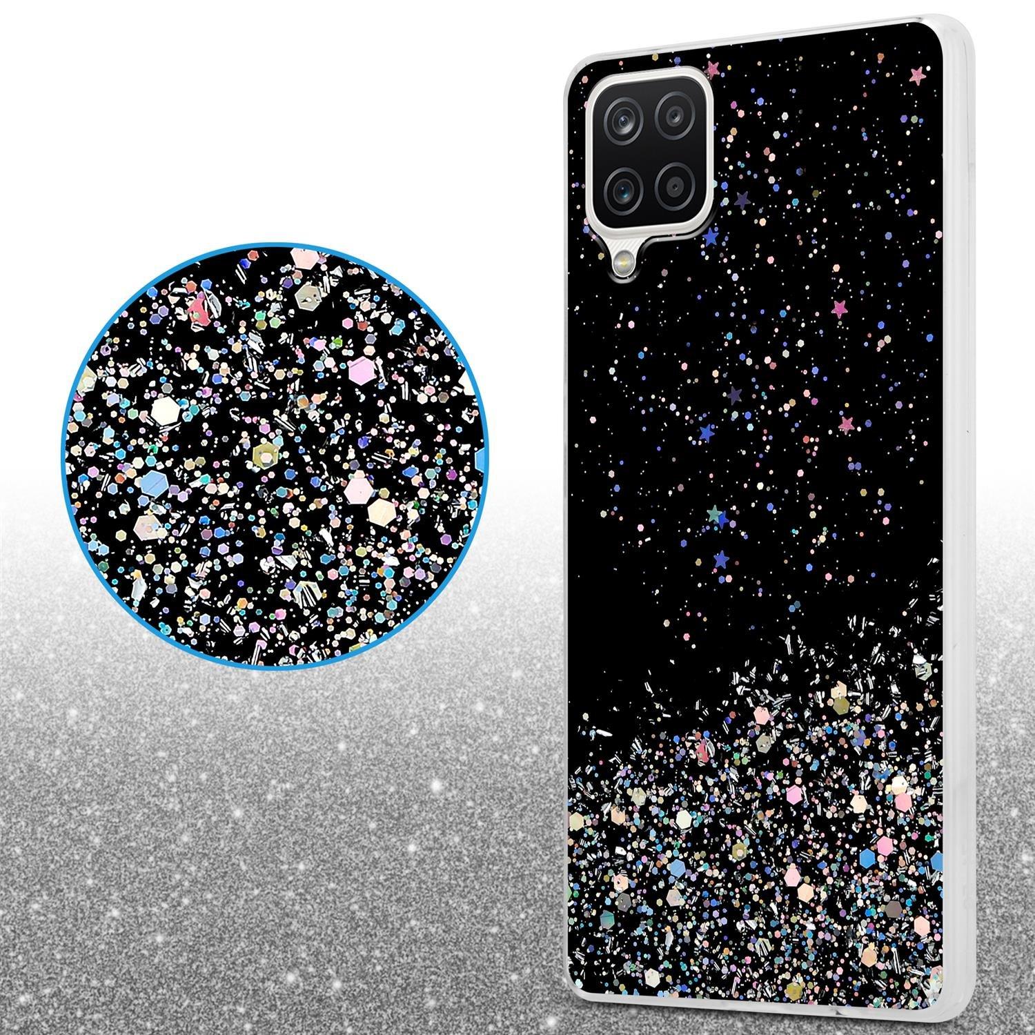 Cadorabo  Hülle für Samsung Galaxy A12  M12 TPU Silikon mit funkelnden Glitter 