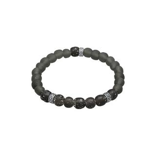 Kuzzoi  Armband Recycelte Glas Perlen Beads Olive 925 Silber 