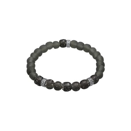 Kuzzoi  Armband Recycelte Glas Perlen Beads Olive 925 Silber 