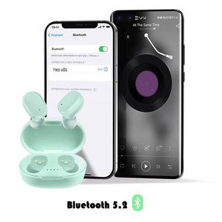 Avizar  Bluetooth 5.2 Kopfhörer mit Box Hellgrün 