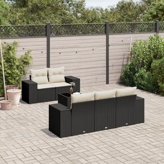 VidaXL set divano da giardino Polirattan  