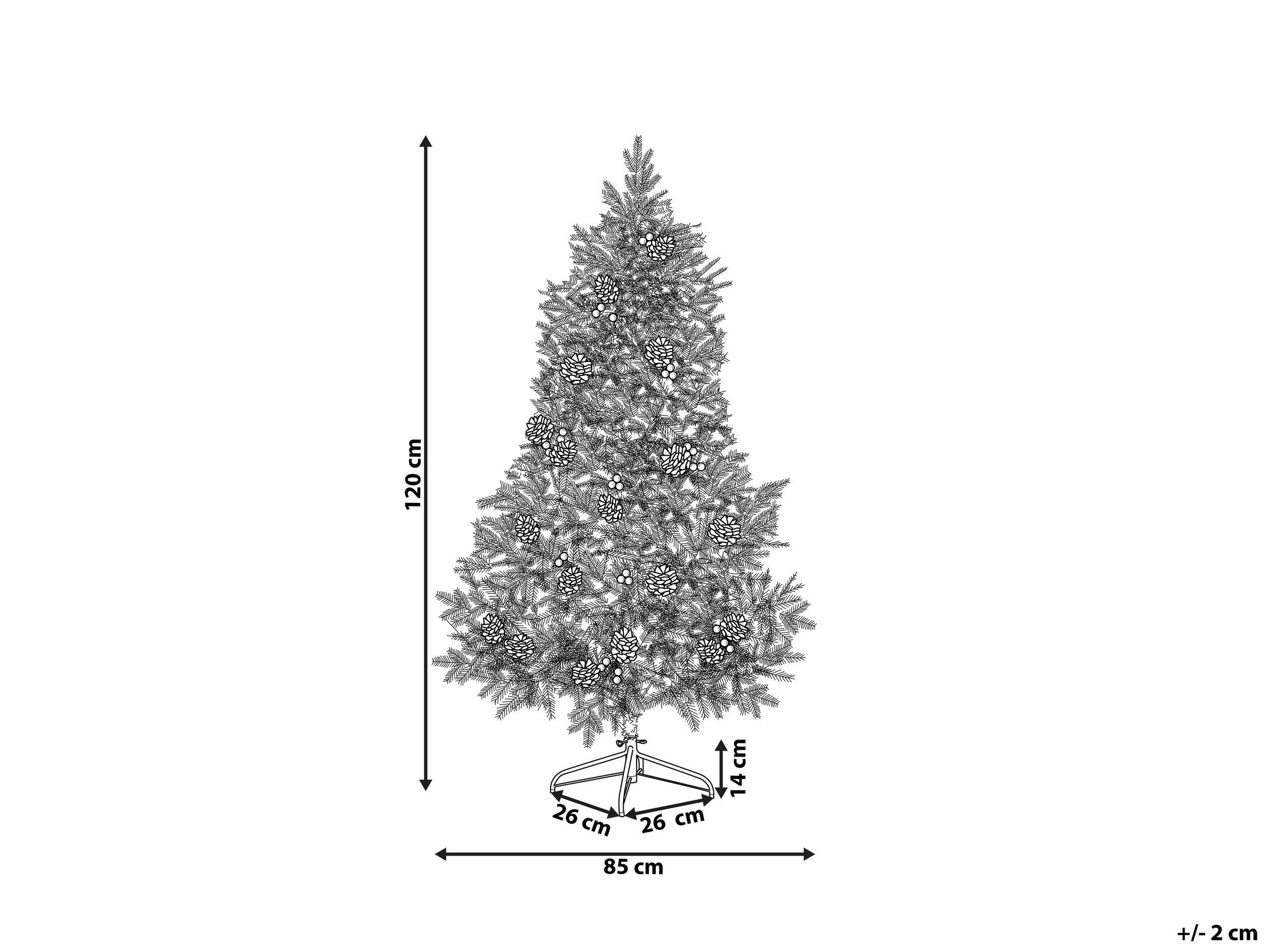 Beliani Albero di Natale pre illuminato en PVC PALOMAR  