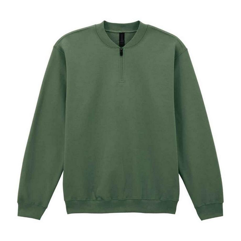 Softstyle SweaT-ShirtMit Kurzem Reißverschluss