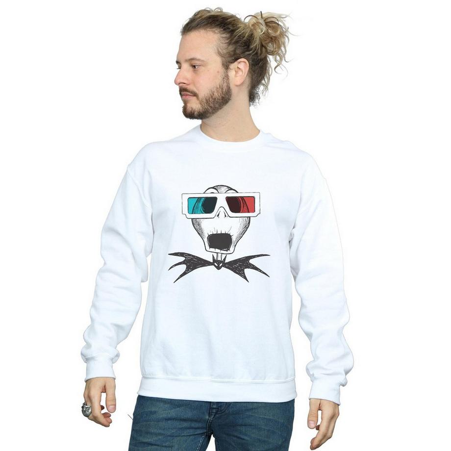 Disney Nightmare Before Christmas Jack Skellington 3D Brille Sweatshirt  