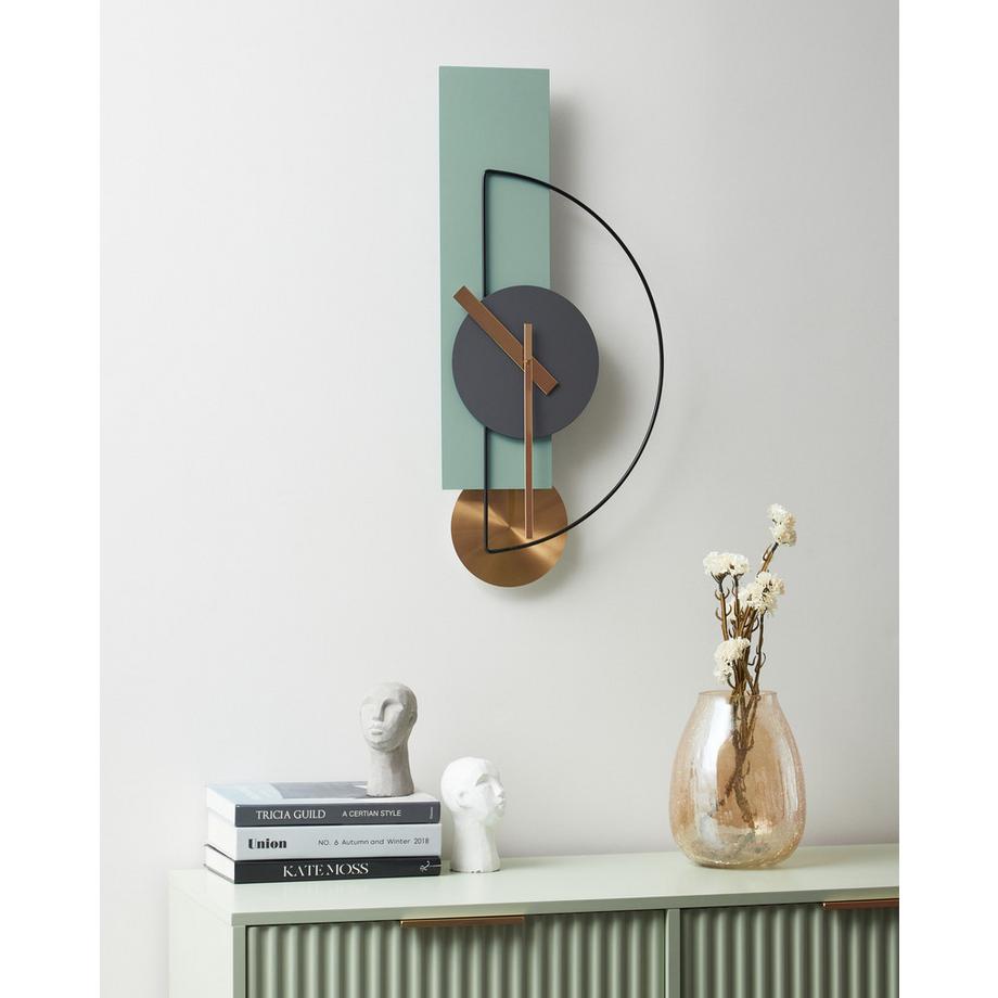Beliani Wanduhr aus Stahl  CEVINS  