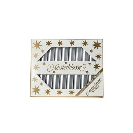 STEINHART STEINHART Baumkerzen 100x13mm 02390-03 silber 20 Stück  