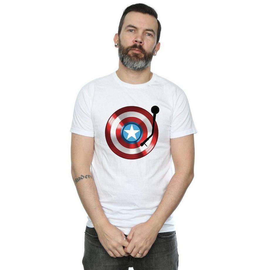 MARVEL Captain America Shield Turntable T-Shirt  