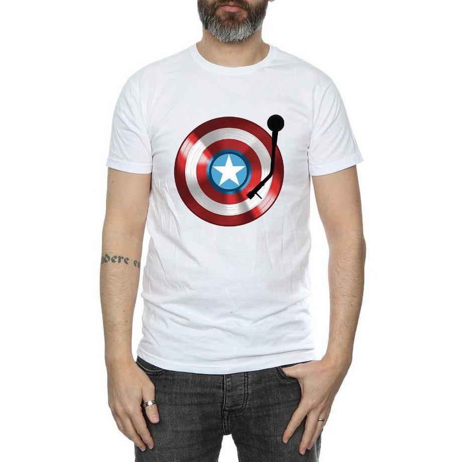 MARVEL Captain America Shield Turntable T-Shirt  
