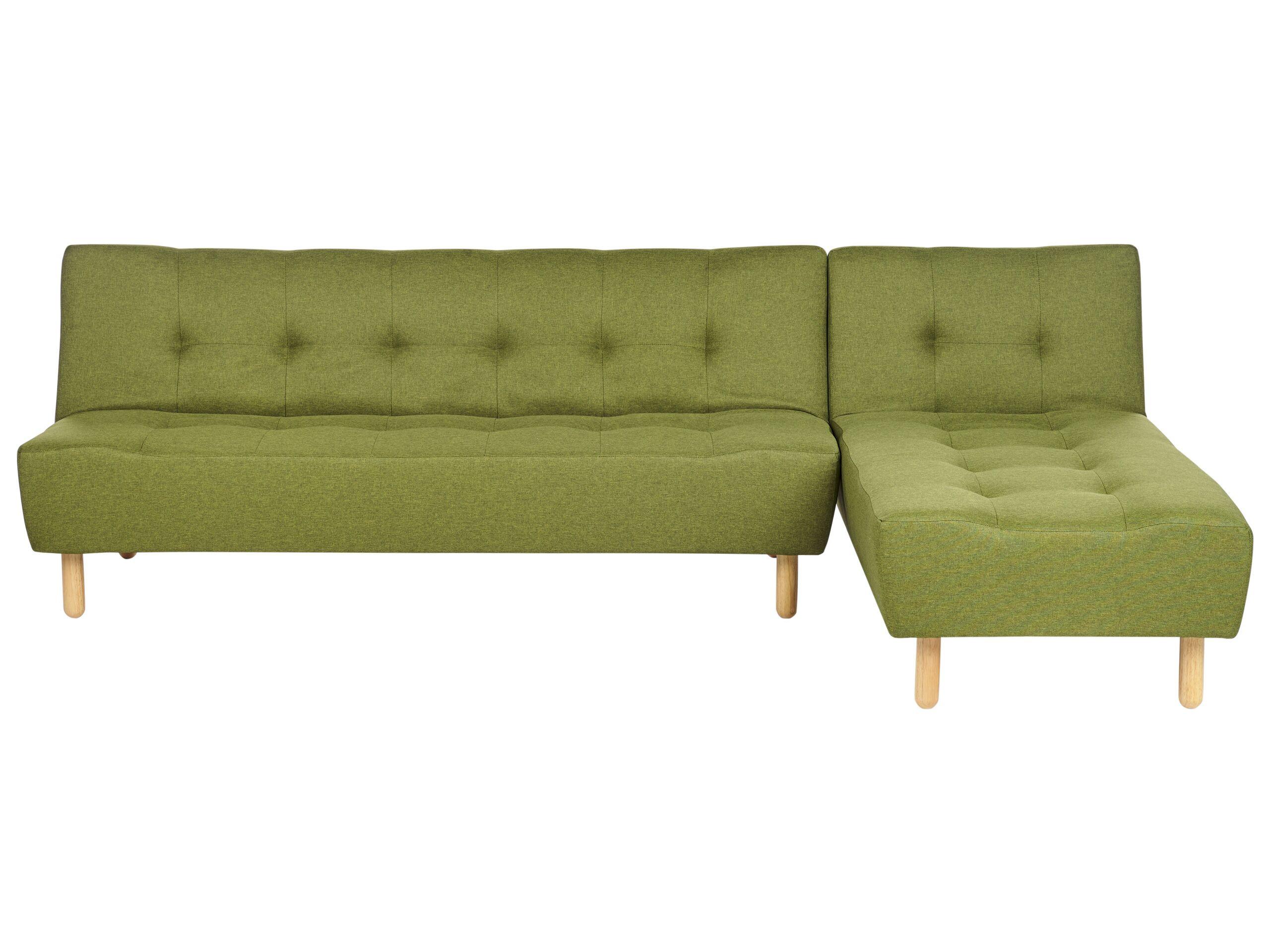 Beliani Linksseitiges Ecksofa aus Polyester Retro ALSTEN  