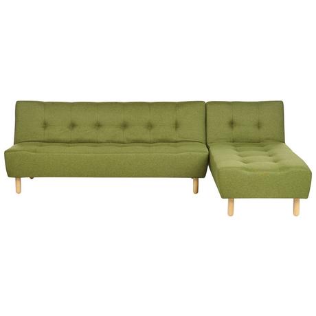 Beliani Linksseitiges Ecksofa aus Polyester Retro ALSTEN  