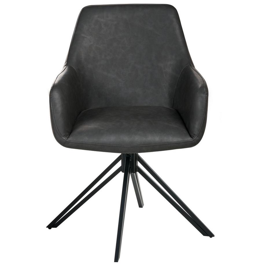 Beliani Set di 2 sedie da pranzo en Pelle sintetica Moderno SANSARC  