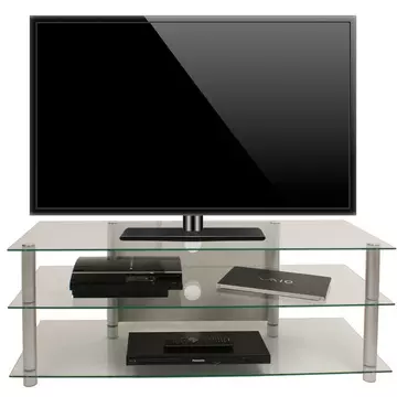 TV Möbel Sideboard Fernsehschrank Rack Fernseh Board Alu Glas Tisch Zumbo