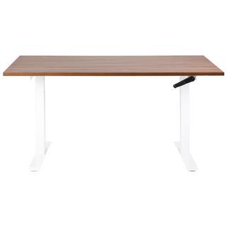 Beliani Bureau réglable en hauteur manuellement en Panneau de particules de bois Moderne DESTINES  