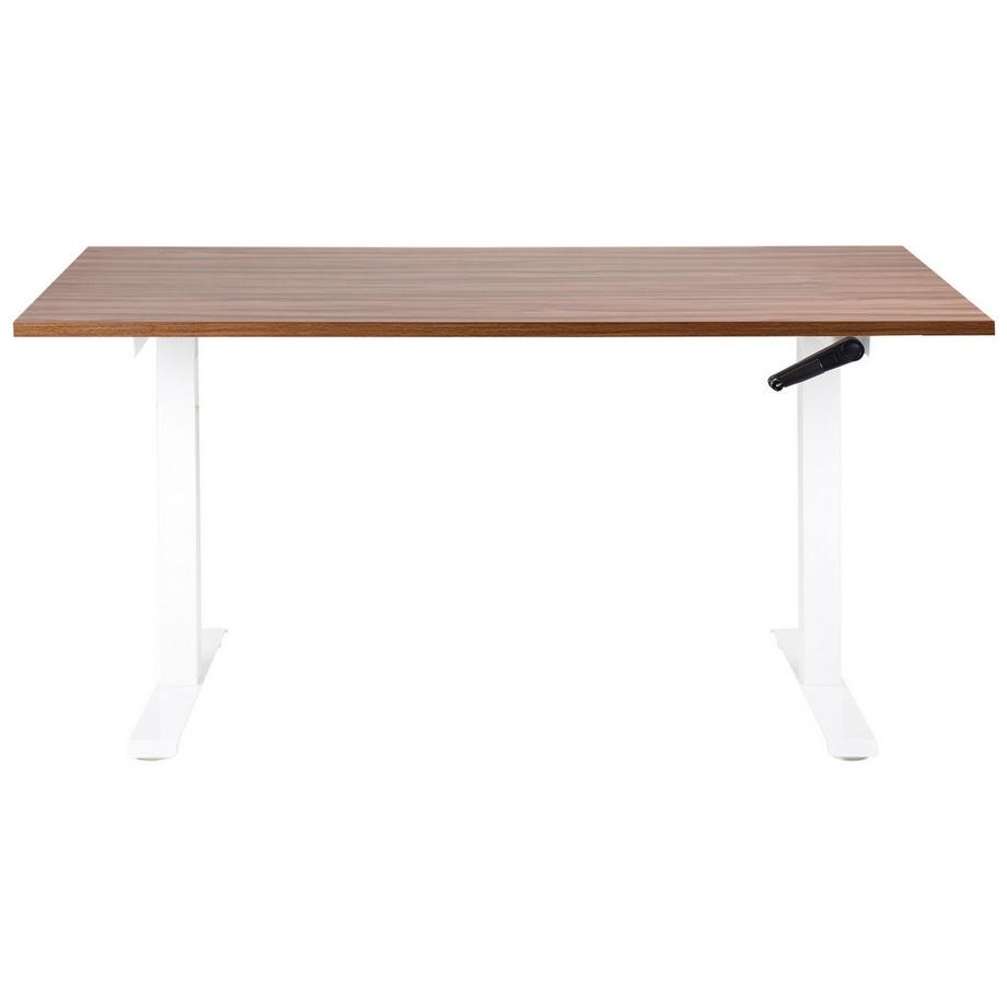 Beliani Scrivania manuale regolabile in altezza en Pannello di fibre (LDF) Moderno DESTINES  