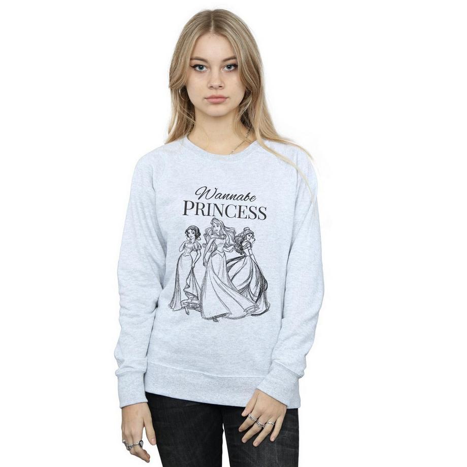 Disney PRINCESS Sweatshirt Wannabe Princess  