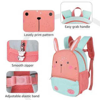 Only-bags.store Kinder Schulrucksack Kindergarten Vorschule Hasen Design  