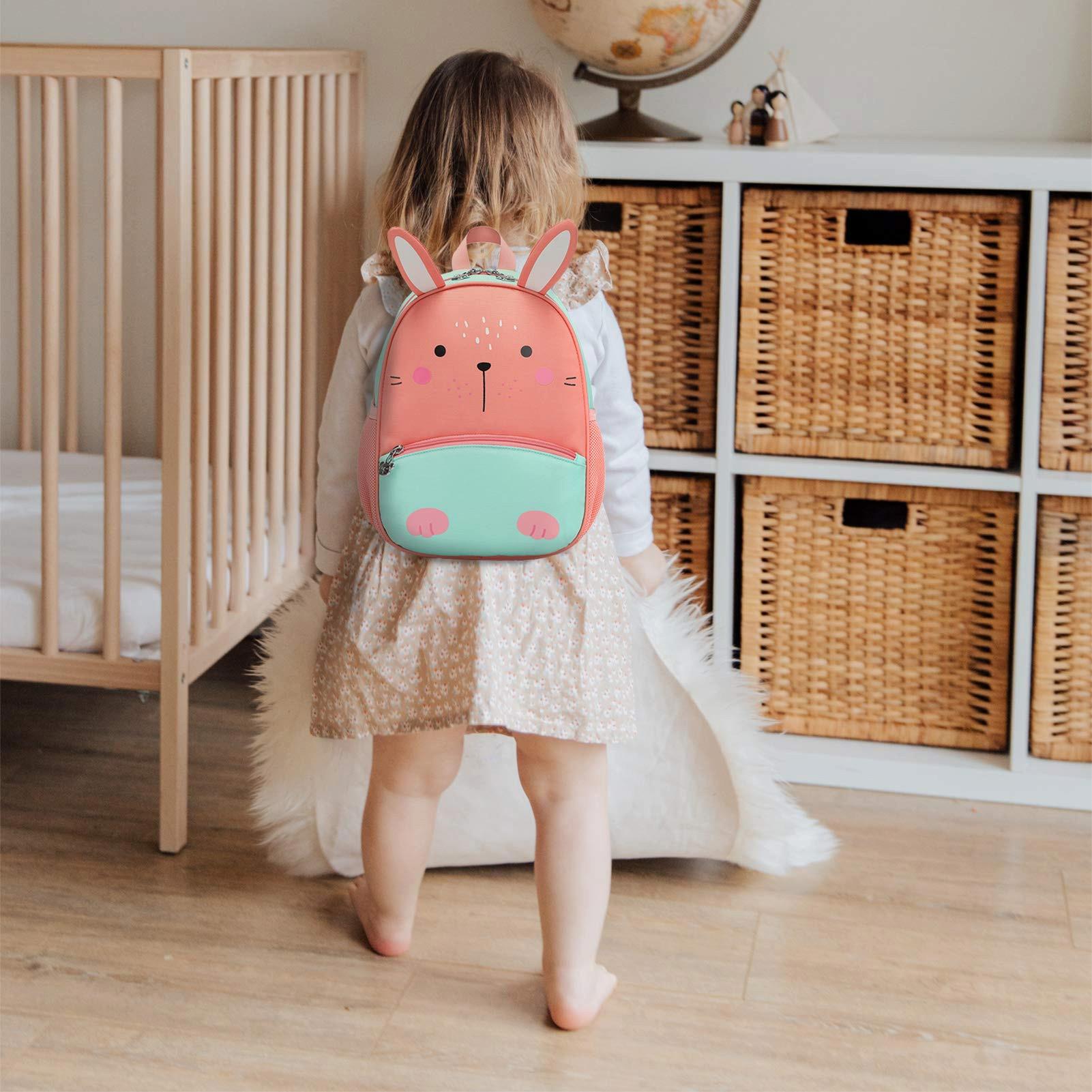 Only-bags.store Kinder Schulrucksack Kindergarten Vorschule Hasen Design  