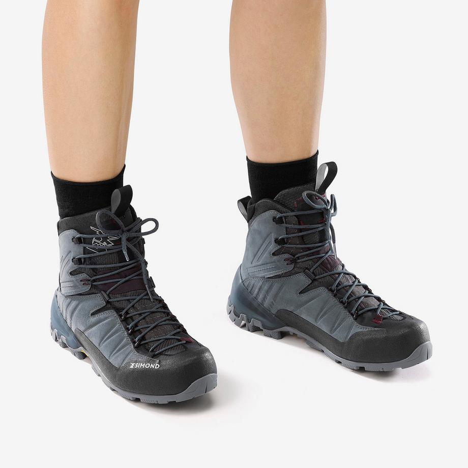 FORCLAZ  Chaussures - Trekkingschuhe Damen hoch Leder wasserdicht - MT900 