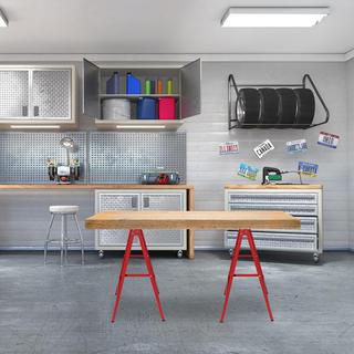 B2X Supporti pieghevoli, set da 2 in rosso  