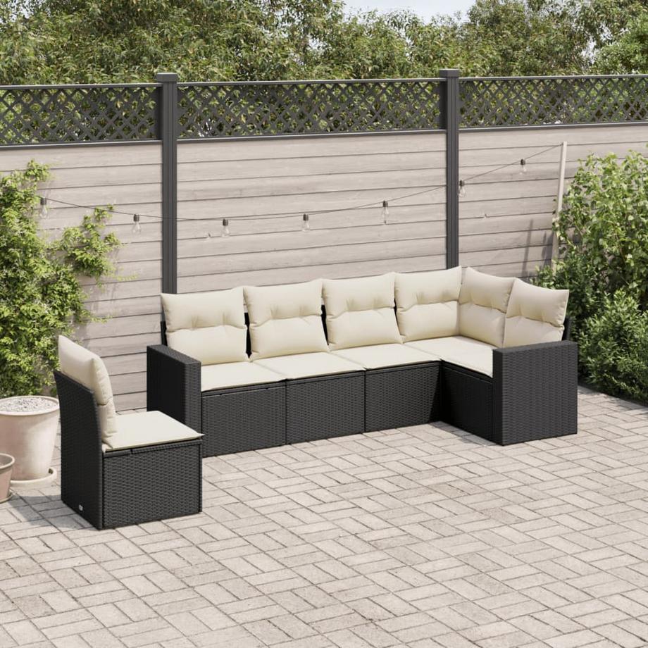 VidaXL set divano da giardino Polirattan  