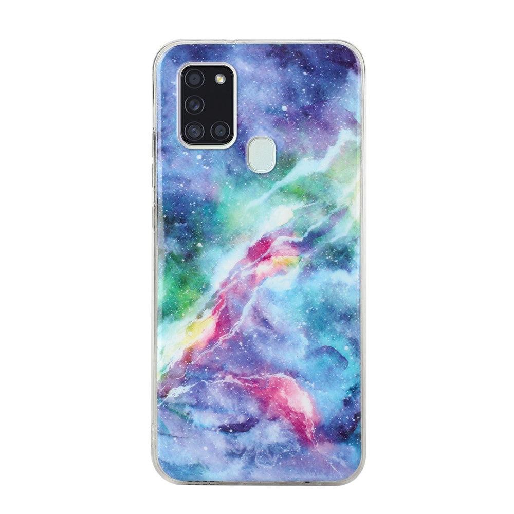 Cover-Discount  Galaxy A21S - Custodia In Gomma Siliconica Marble 