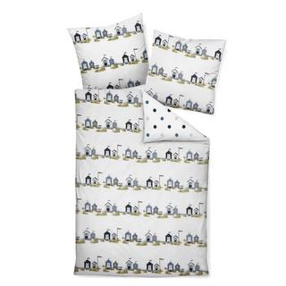 Janine Linge de lit fleuri Seersucker  