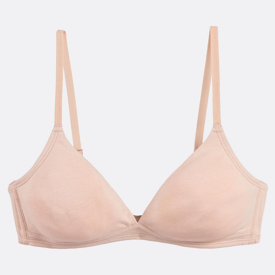 La Redoute Collections Cottone Unifarbener Triangel-BH  